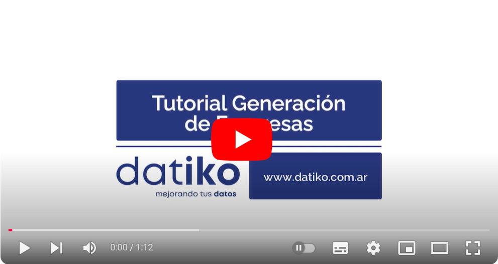 Datiko - Generación de Base de Datos de Empresas